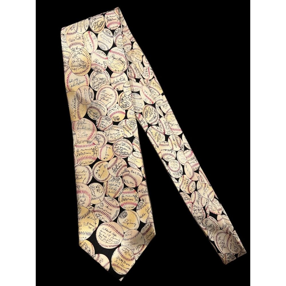 Museum Artifacts Authentic Baseballs &‎ Autographs All Silk Men’s Neck Tie, MLB